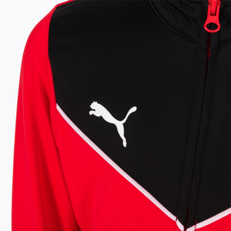 Detská futbalová tepláková súprava PUMA Individualrise Tracksuit red/black 657535 01 7