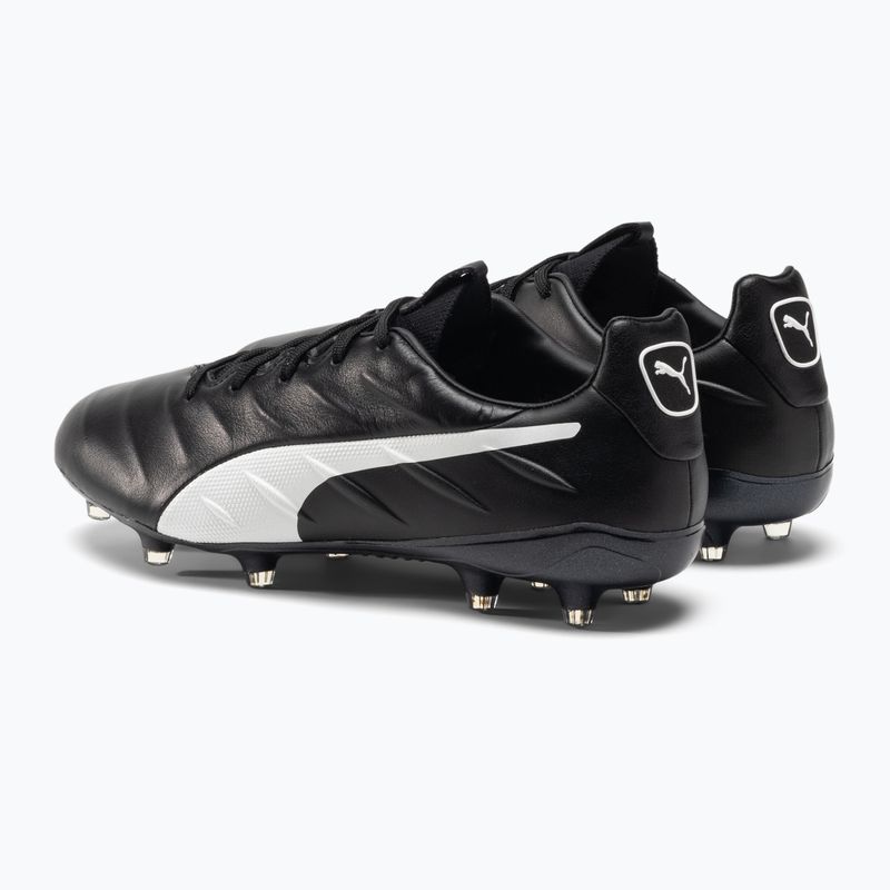 PUMA King Platinum 21 FG/AG pánske kopačky čierno-biele 106478 01 3