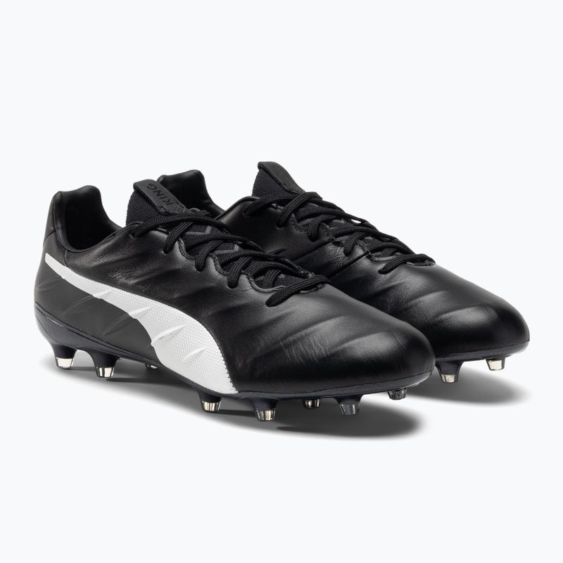 PUMA King Platinum 21 FG/AG pánske kopačky čierno-biele 106478 01 4