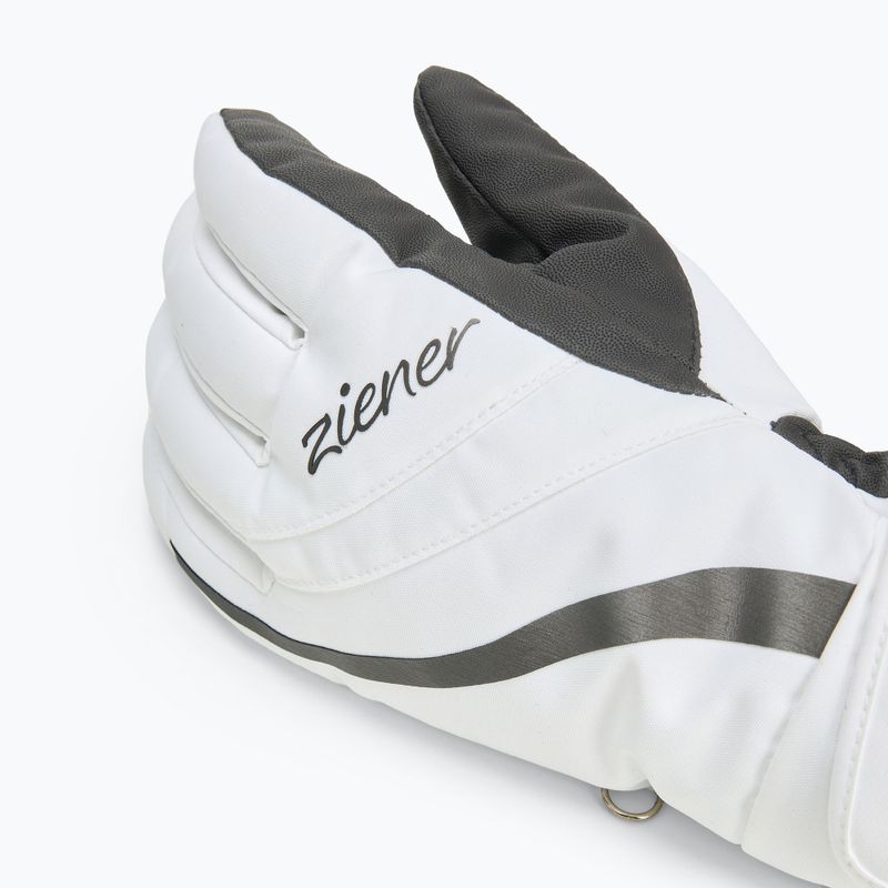 Dámske lyžiarske rukavice ZIENER Kitty Aquashield white 4