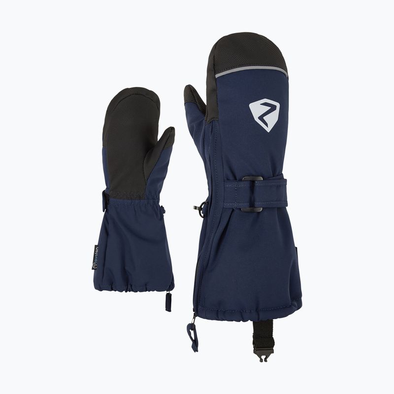 Detské lyžiarske rukavice ZIENER Lanup Aquashield AW Minis dark navy