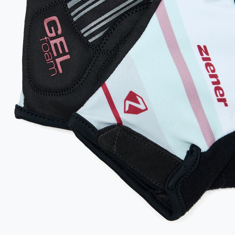 Dámske cyklistické rukavice ZIENER MTB Crizy Lady GELfoam sangria red 4