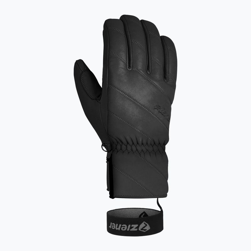 Dámske lyžiarske rukavice ZIENER Kuma Aquashield black 8