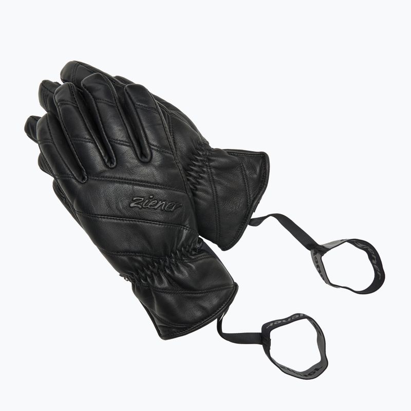 Dámske lyžiarske rukavice ZIENER Kuma Aquashield black 6