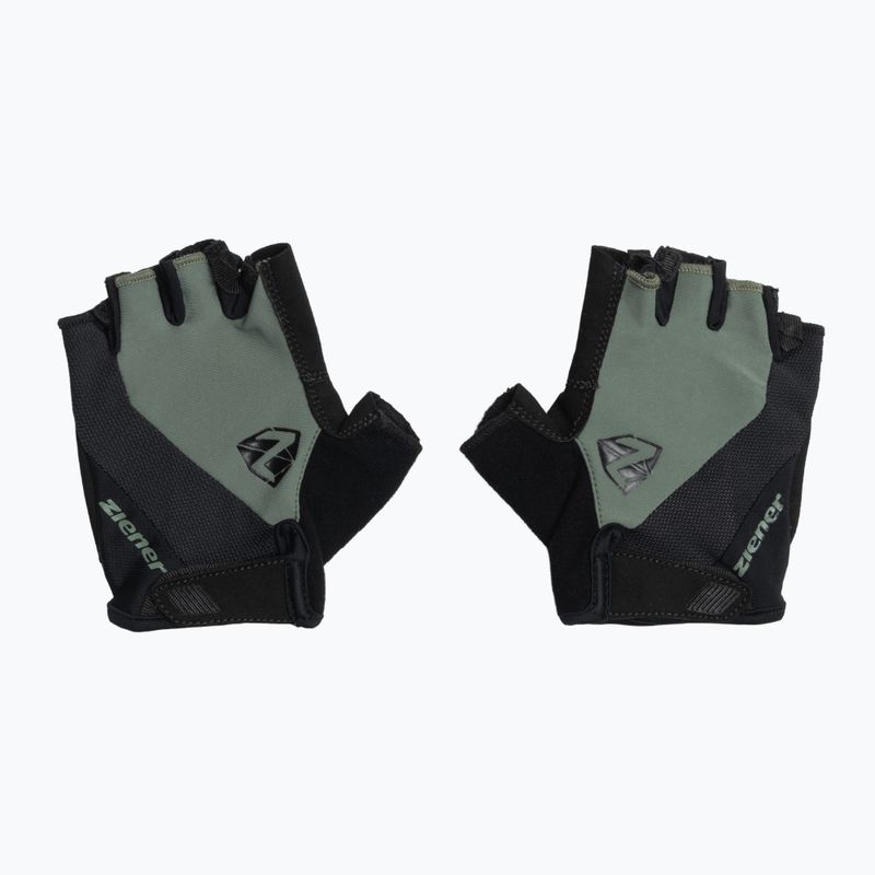 Pánske cyklistické rukavice Ziener MTB Collby Gel green stone 2