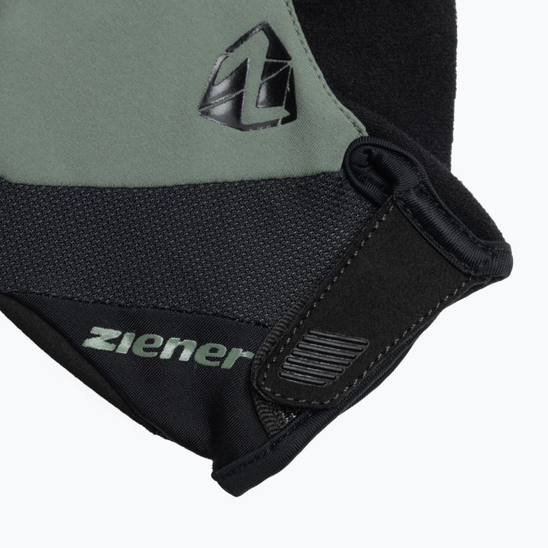 Pánske cyklistické rukavice Ziener MTB Collby Gel green stone 4
