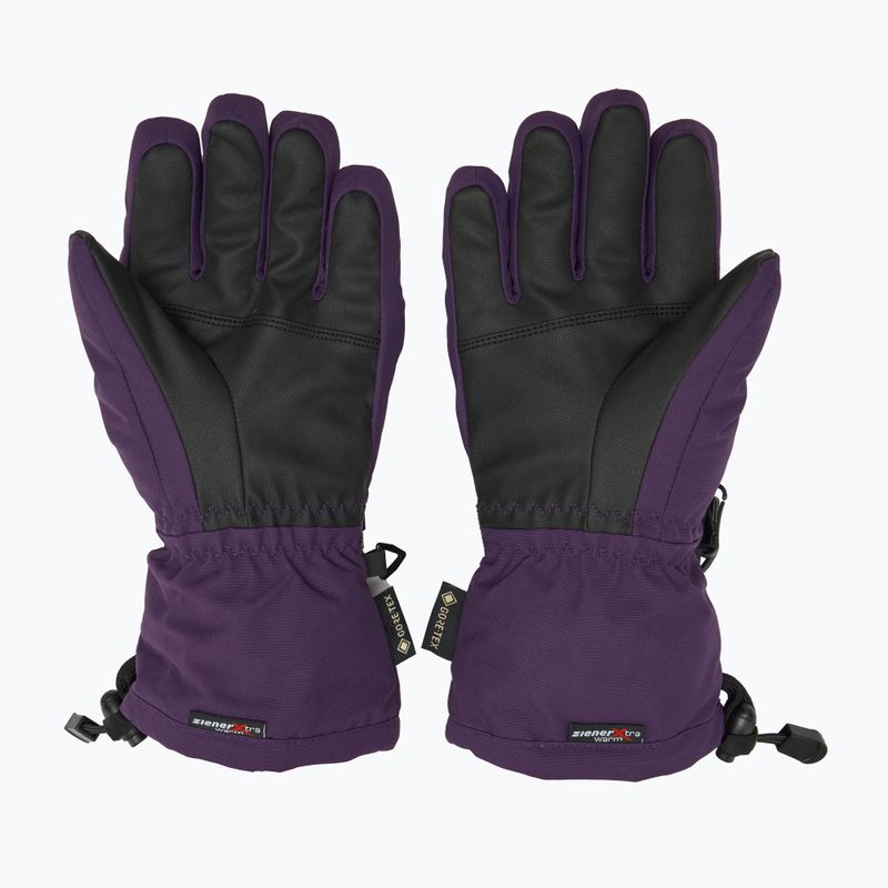 Detské lyžiarske rukavice ZIENER Lani GTX dark violet 2