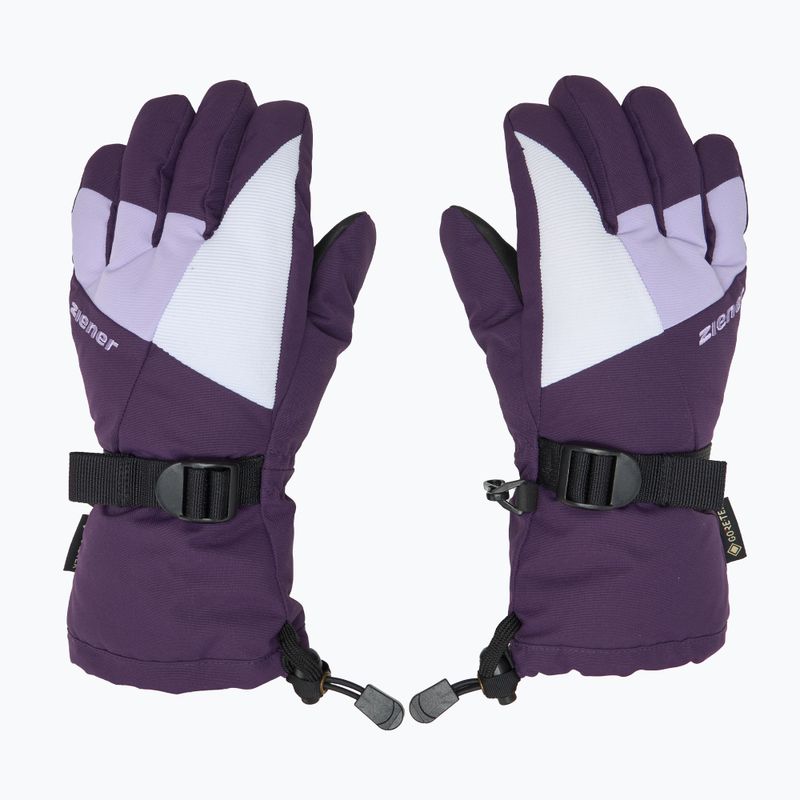 Detské lyžiarske rukavice ZIENER Lani GTX dark violet 3