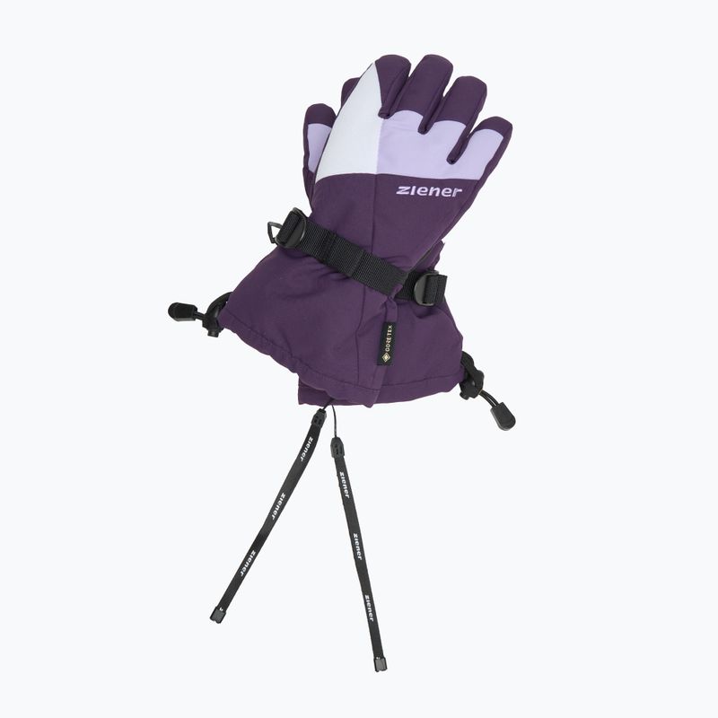 Detské lyžiarske rukavice ZIENER Lani GTX dark violet 6