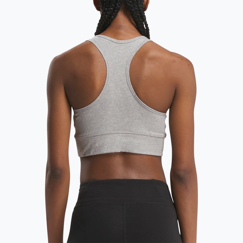 Fitness podprsenka Reebok Identity Big Logo medium grey heather/white 3