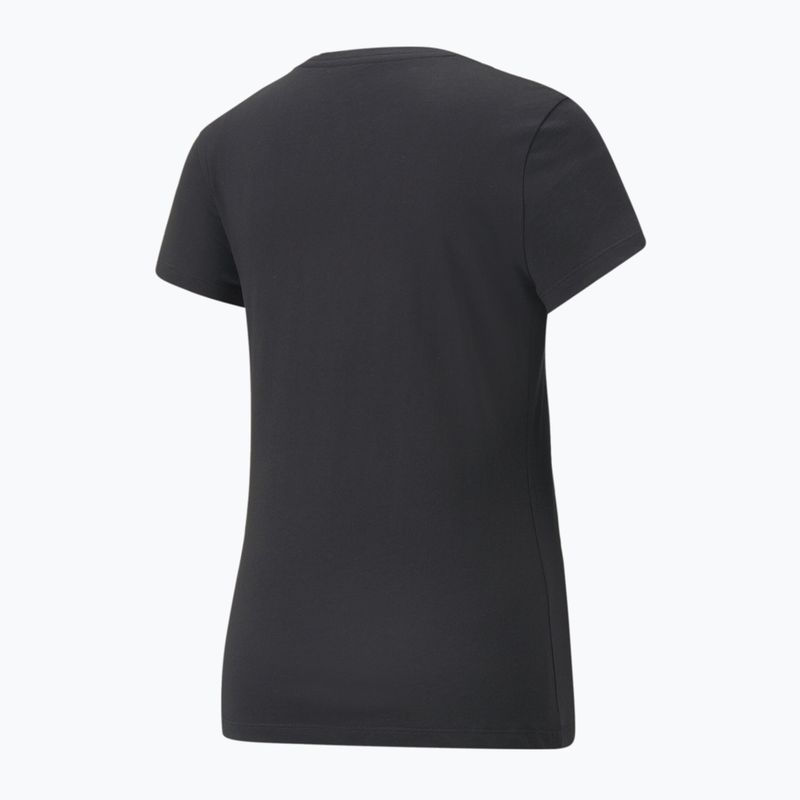 Dámske tričko PUMA ESS+ Metallic Logo Tee puma black/silver metallic 2