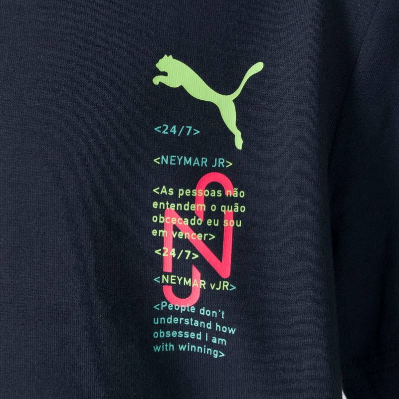 Detské futbalové tričko PUMA Neymar Jr. 24/7 Graphic tmavomodré 65775 3