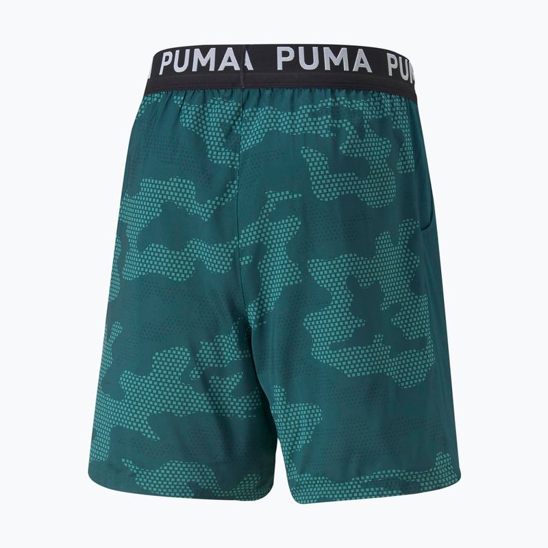 Pánske tréningové šortky PUMA Train Off Season AOP Woven 7" green 52235924 2
