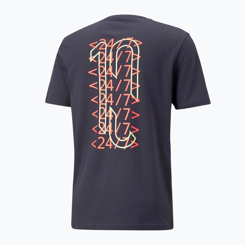 Pánske futbalové tričko PUMA Neymar Jr. 24/7 Graphic tmavomodré 65814 7