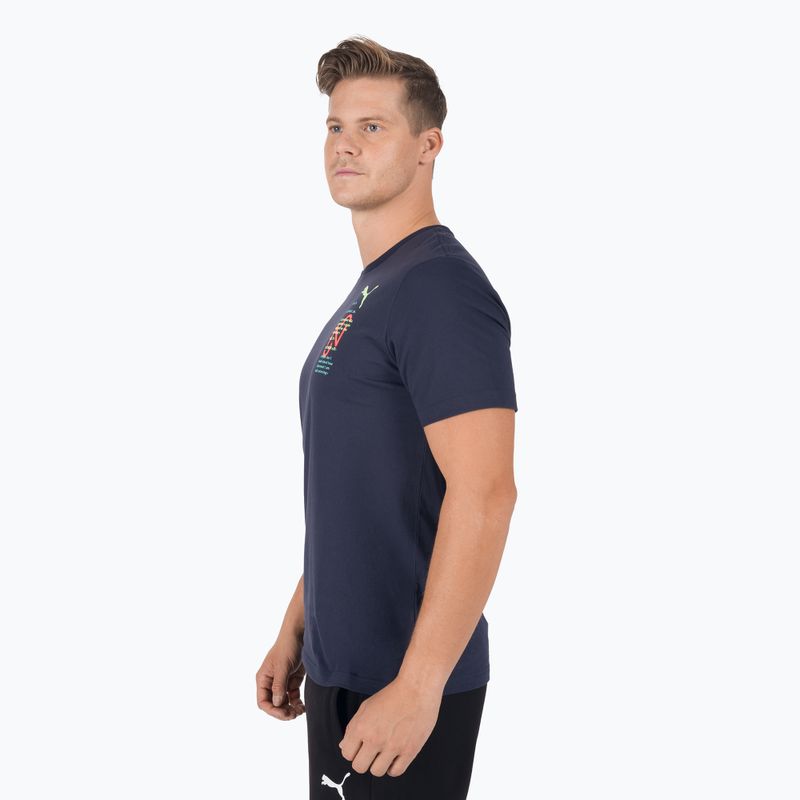 Pánske futbalové tričko PUMA Neymar Jr. 24/7 Graphic tmavomodré 65814 3
