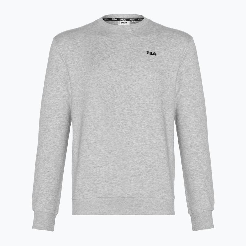 Pánska mikina FILA Brustem Crew Sweatshirt light grey melange 4