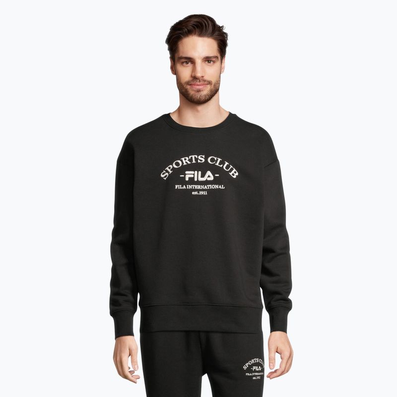 Pánska mikina FILA Brand Loose Fit Crew black