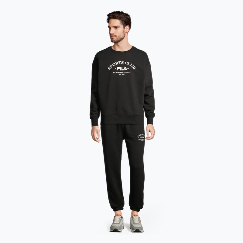 Pánska mikina FILA Brand Loose Fit Crew black 2