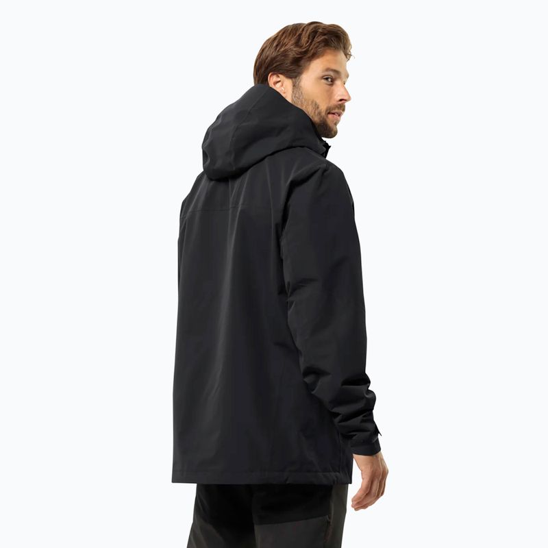 Jack Wolfskin pánska bunda 3 v 1 Jasper 2L čierna 2