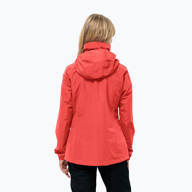 Dámska bunda do dažďa Jack Wolfskin Stormy Point 2L vibrant red 2