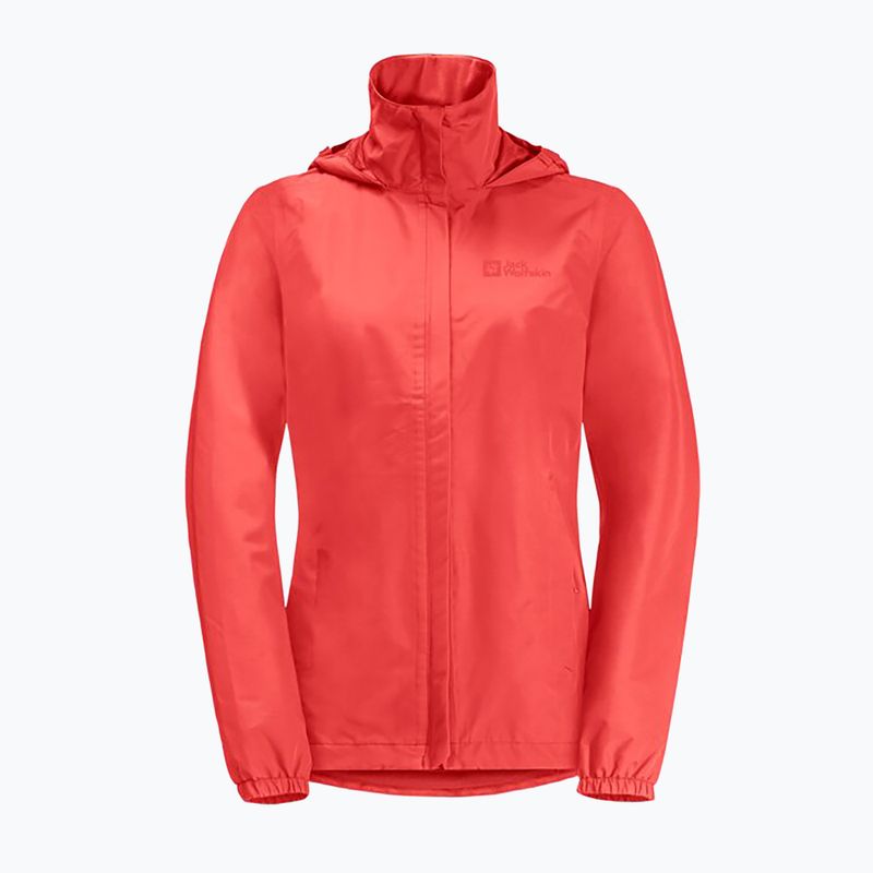 Dámska bunda do dažďa Jack Wolfskin Stormy Point 2L vibrant red 7