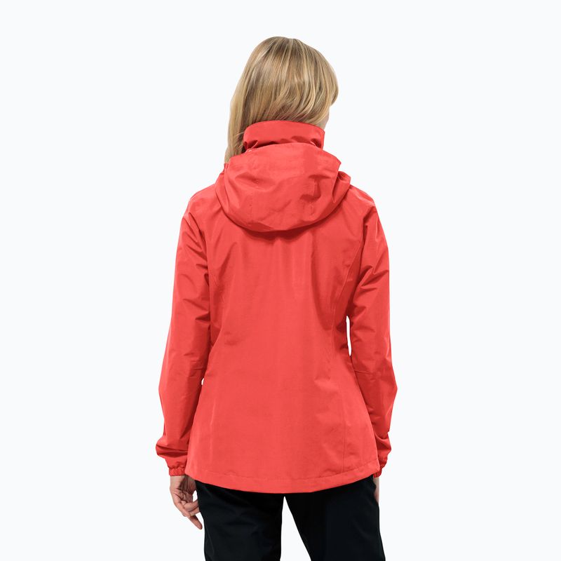 Dámska bunda do dažďa Jack Wolfskin Stormy Point 2L vibrant red 2