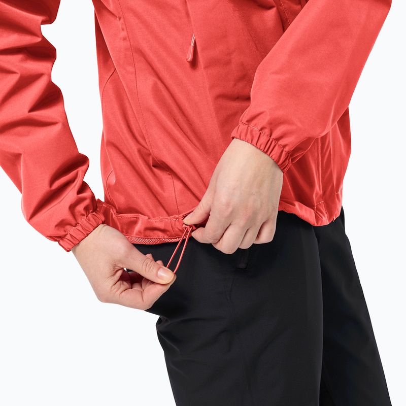 Dámska bunda do dažďa Jack Wolfskin Stormy Point 2L vibrant red 6