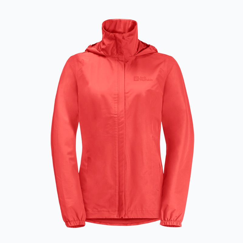 Dámska bunda do dažďa Jack Wolfskin Stormy Point 2L vibrant red 7