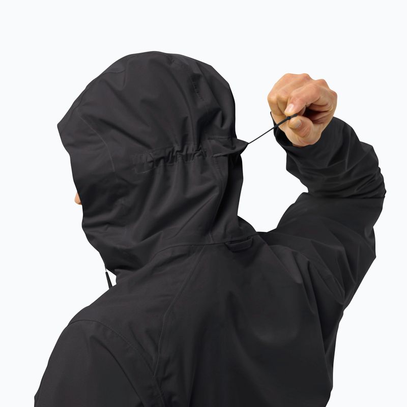 Pánska bunda do dažďa  Jack Wolfskin Highest Peak 3L black 7