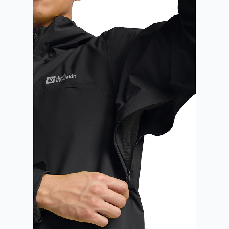 Pánska bunda do dažďa  Jack Wolfskin Highest Peak 3L black 8