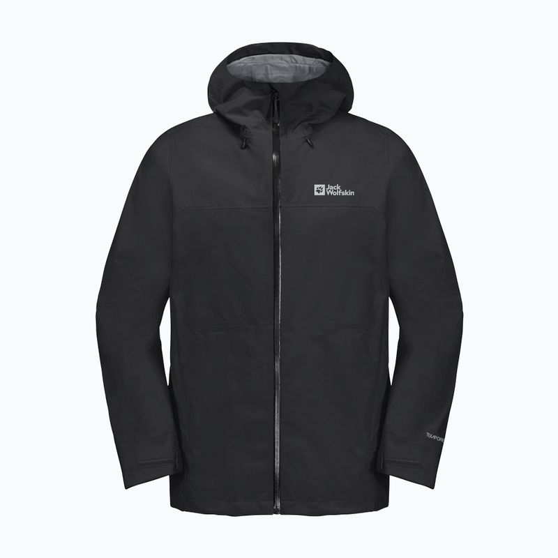 Pánska bunda do dažďa  Jack Wolfskin Highest Peak 3L black 11