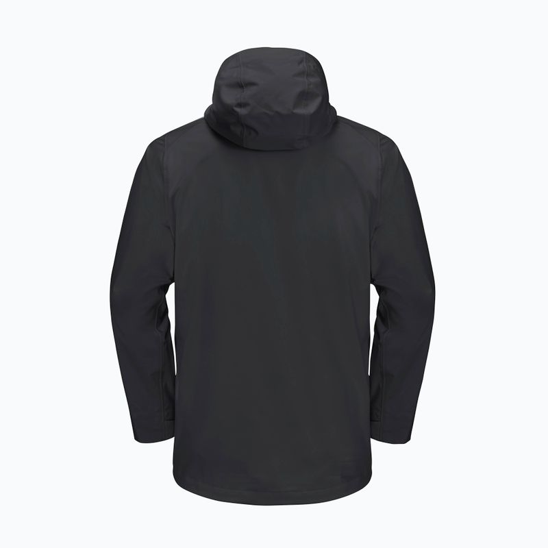 Pánska bunda do dažďa  Jack Wolfskin Highest Peak 3L black 13