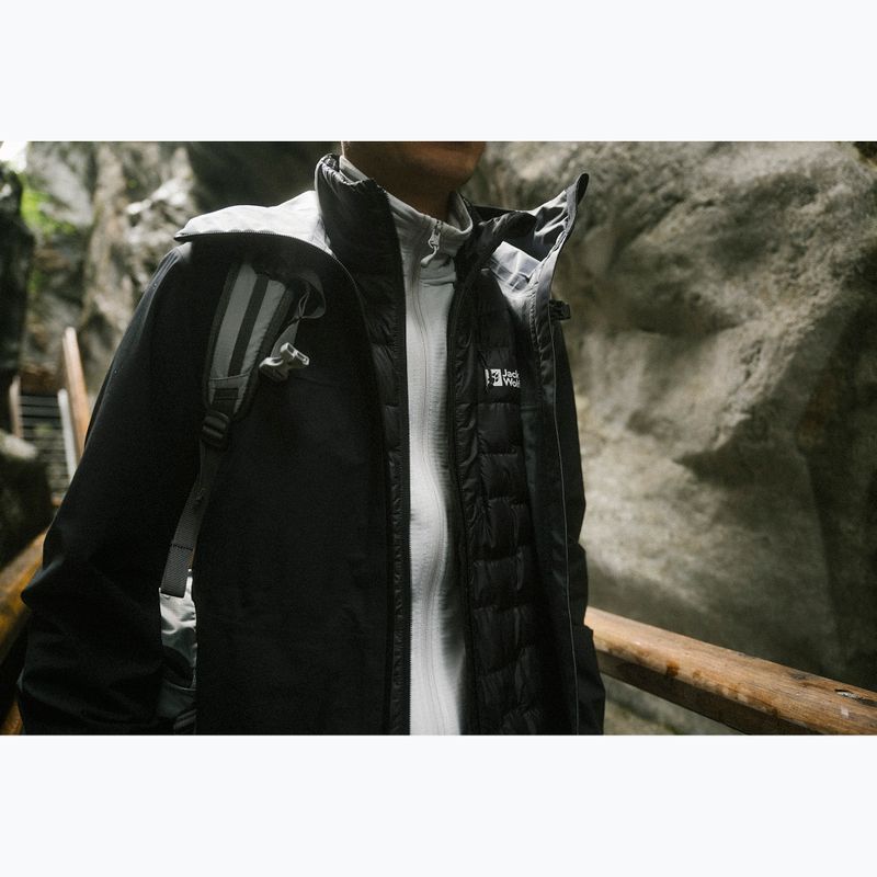 Pánska bunda do dažďa  Jack Wolfskin Highest Peak 3L black 21