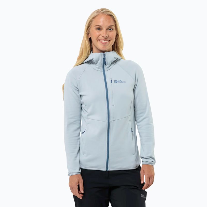 Dámska fleecová bunda Jack Wolfskin  Kolbenberg Hooded Fz soft blue