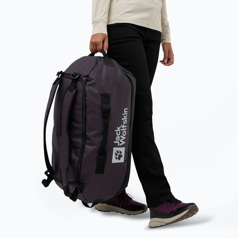 Cestovná taška Jack Wolfskin All-In Duffle 45 l midnight plum 10