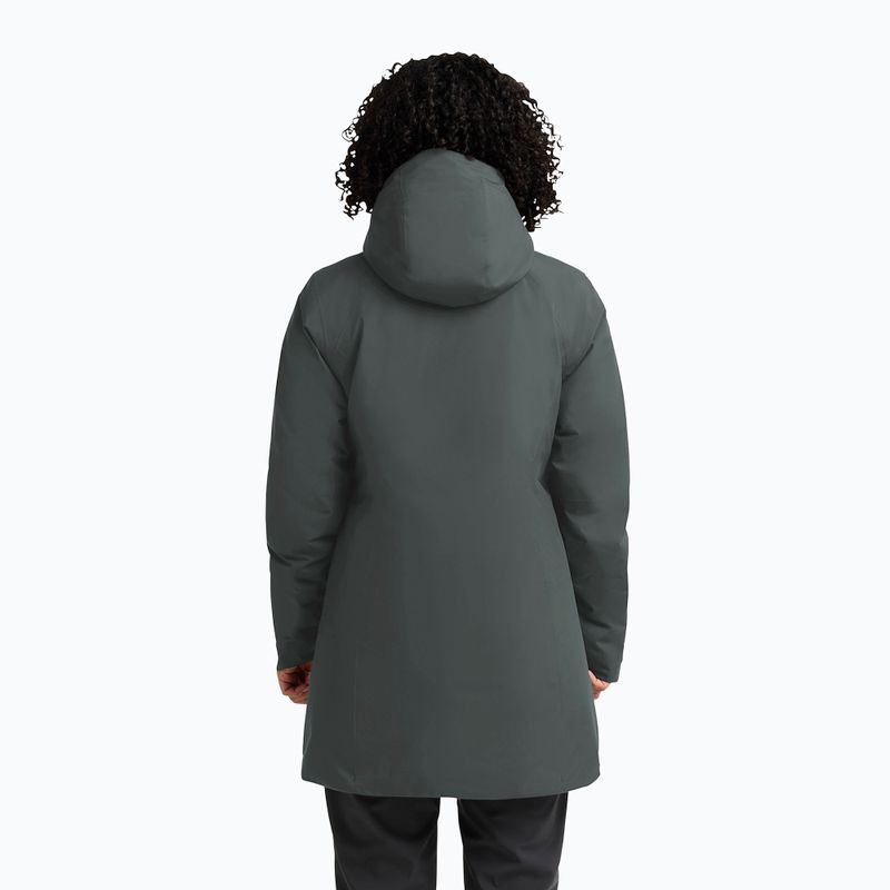 Dámska bunda do dažďa Jack Wolfskin Heidelstein Ins slate green 3