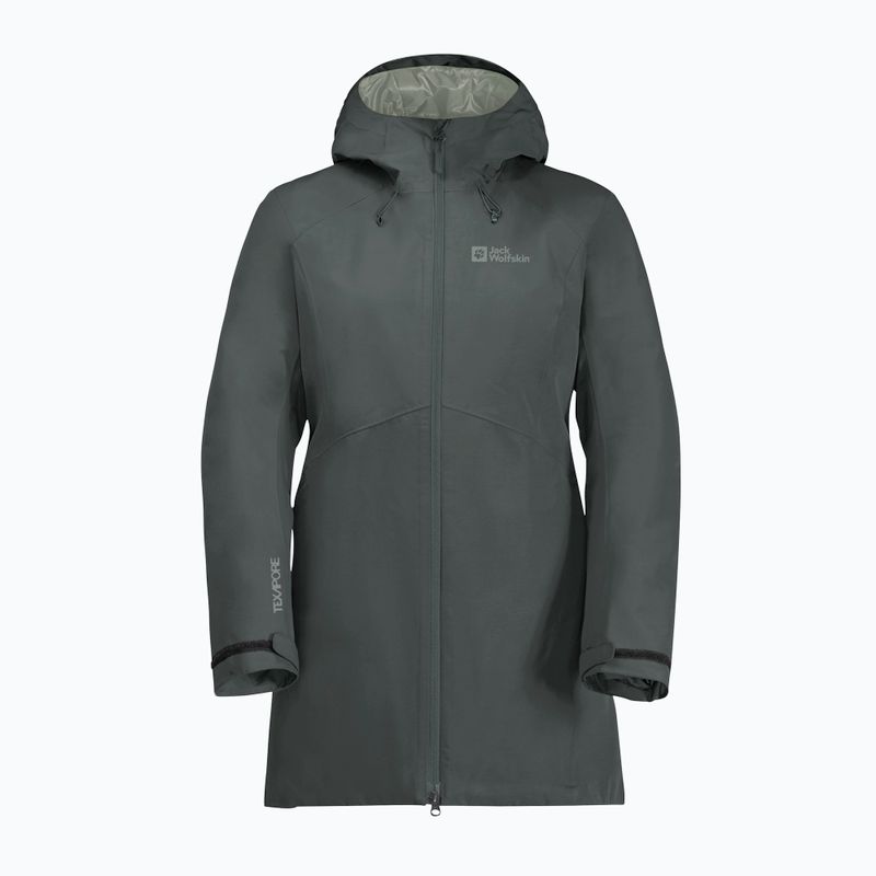 Dámska bunda do dažďa Jack Wolfskin Heidelstein Ins slate green 6
