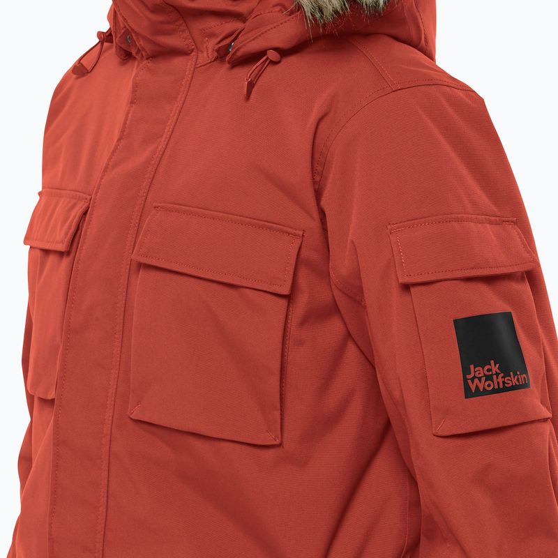 Pánska páperová bunda Jack Wolfskin Glacier Canyon Parka intense rust 5