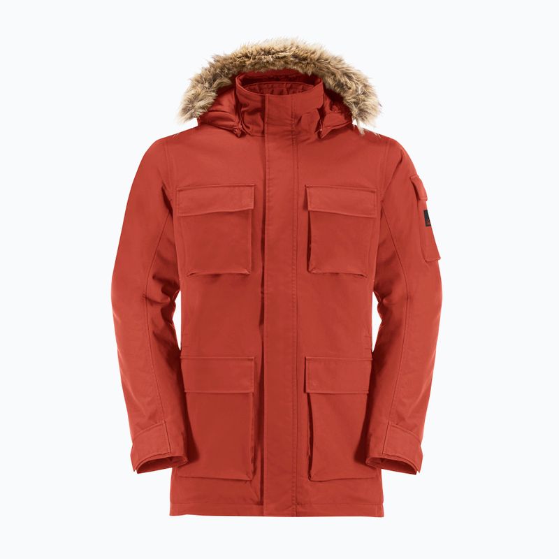 Pánska páperová bunda Jack Wolfskin Glacier Canyon Parka intense rust 7