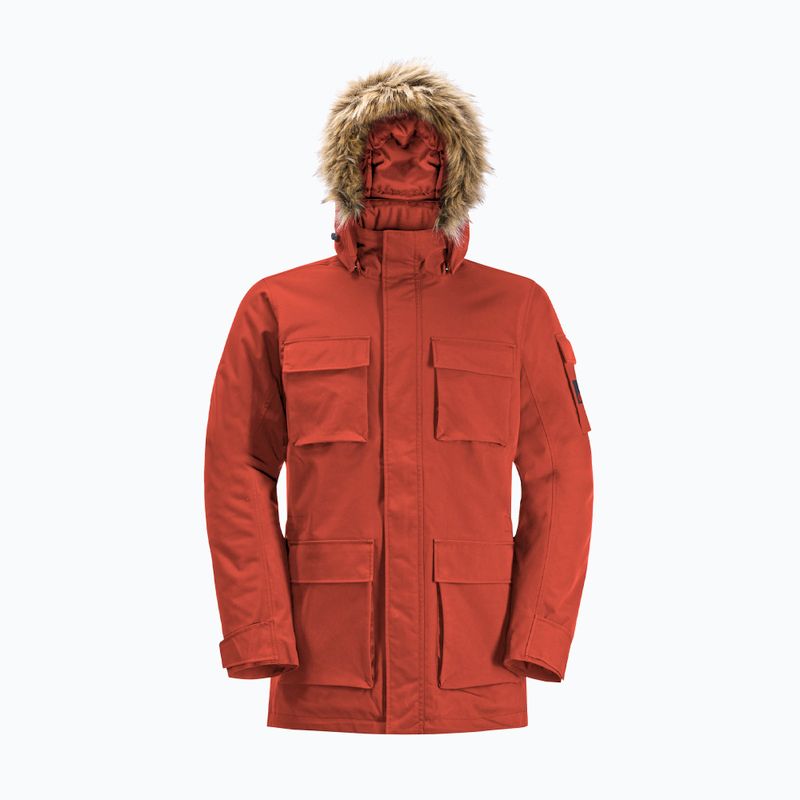 Pánska páperová bunda Jack Wolfskin Glacier Canyon Parka intense rust 8