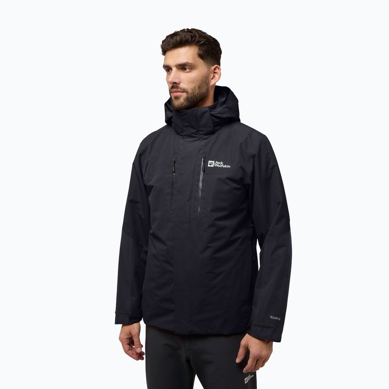 Pánska bunda 3v1 Jack Wolfskin Jasper 3In1 black