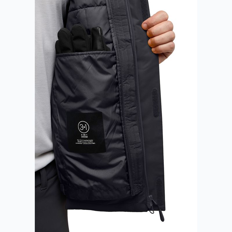 Pánska bunda 3v1 Jack Wolfskin Jasper 3In1 phantom 14