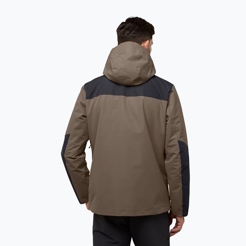 Pánska bunda 3v1 Jack Wolfskin Jasper 3In1 cold coffee 2