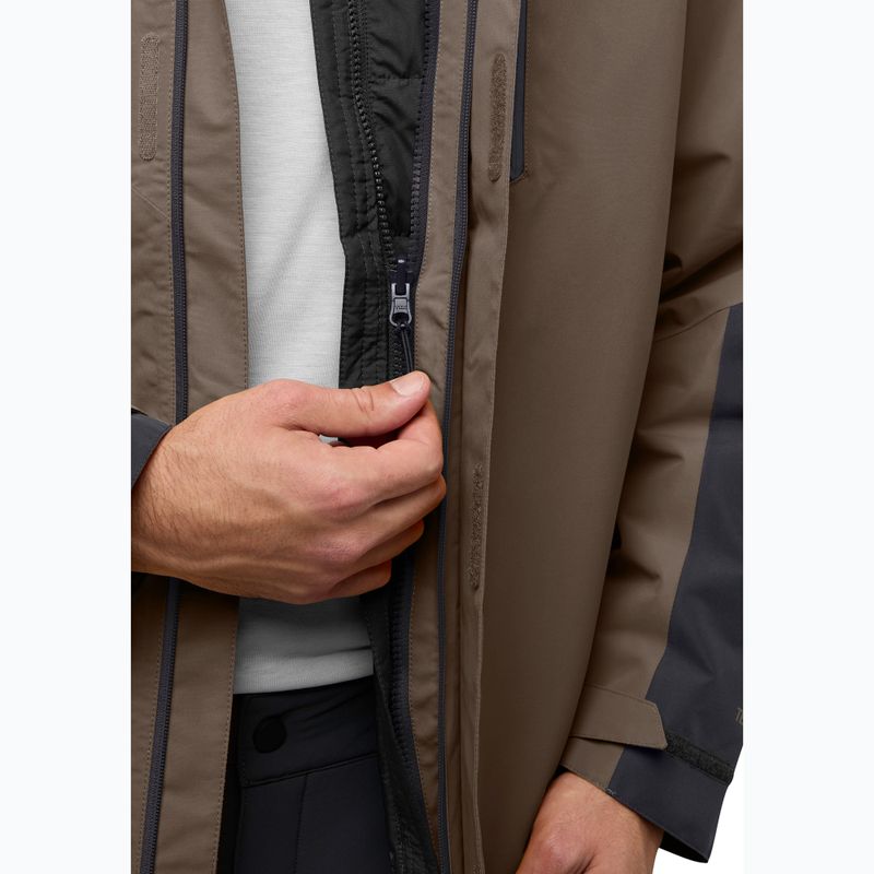 Pánska bunda 3v1 Jack Wolfskin Jasper 3In1 cold coffee 16