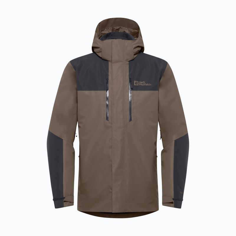Pánska bunda 3v1 Jack Wolfskin Jasper 3In1 cold coffee 17