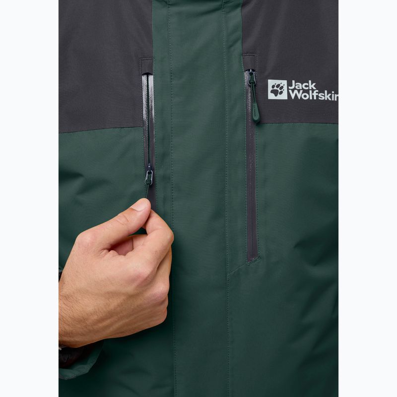 Pánska bunda 3v1 Jack Wolfskin Jasper 3In1 black olive 9