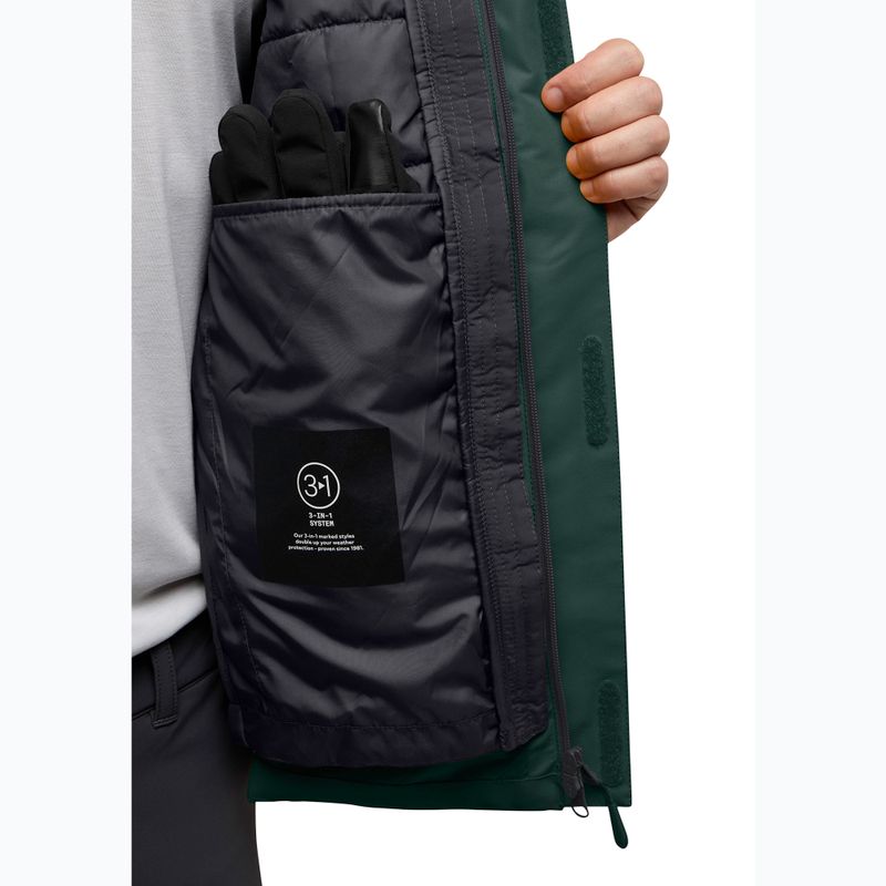 Pánska bunda 3v1 Jack Wolfskin Jasper 3In1 black olive 14