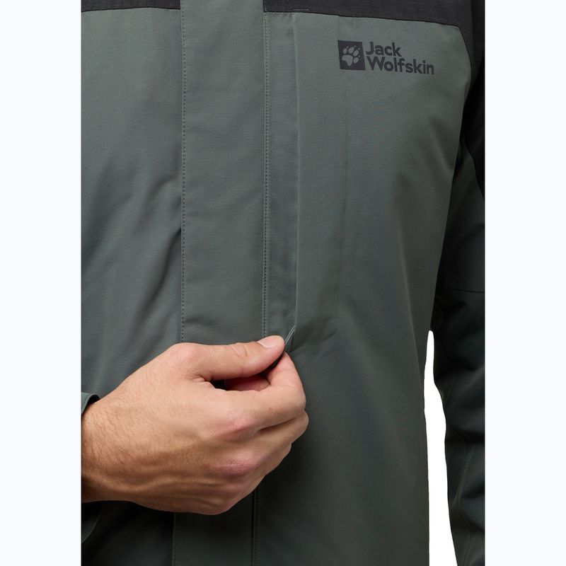 Pánska bunda 3v1 Jack Wolfskin Romberg 3In1 slate green 8