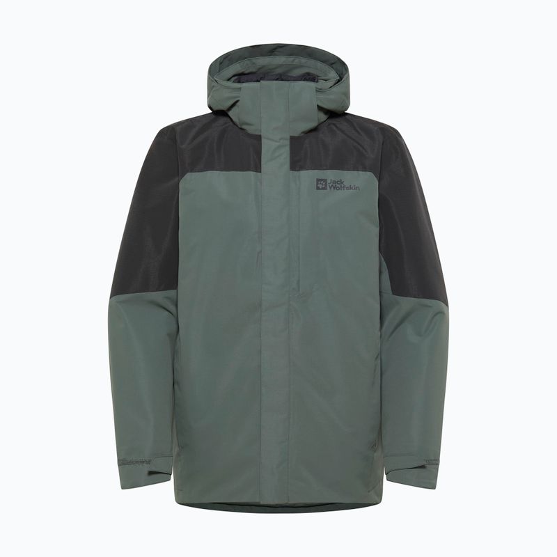 Pánska bunda 3v1 Jack Wolfskin Romberg 3In1 slate green 17