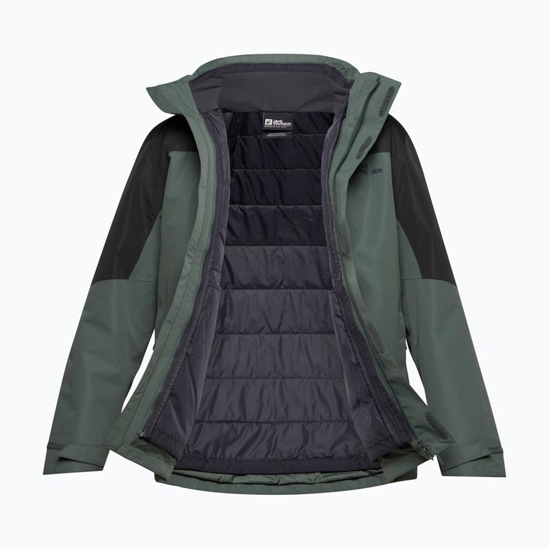 Pánska bunda 3v1 Jack Wolfskin Romberg 3In1 slate green 20